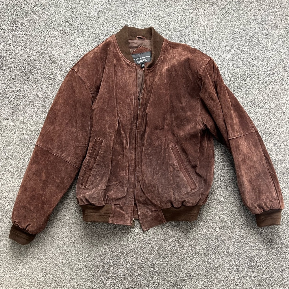 Croft & Barrow Men’s Brown Bomber Jacket